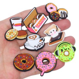 Biscuit Fries Burger Fried Chicken Croc Charms Designer för Shoe Charms Croc Accessories for Classic Clog Kids Gift Hot Sale