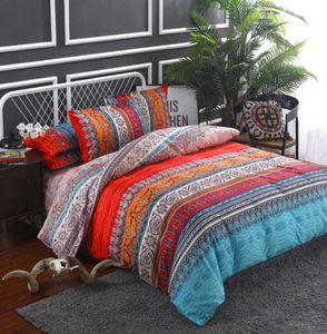 Conjuntos de cama Bohemian 3 4pcs capa de edredão mandala conjunto de folhas planas fronhas de lençóis gêmeos lençónas de tamanho de tamanho da rainha completa3166767