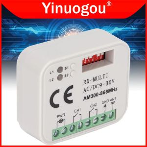 Universal RX Multi Frequency 300MHz-868MHz Receiver Garage Door Remote Control Receiver Door Gate Opener Controller AC/DC 9V-30V