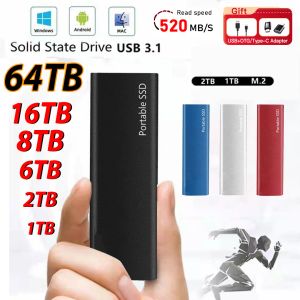 High Speed Portable SSD 1TB External Solid State Drive USB3.1 Type-C Interface Hard Drive Original Disk for Laptop/Mac/Phone