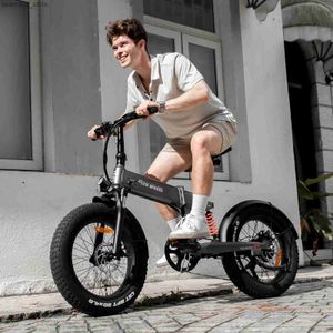 Bicicletas nos armazéns no exterior Foldab Mountain Ectric Bicyc Aluminum Ligy Frame 500W 10.4ah Fat Tyres Adult E-Bike L48