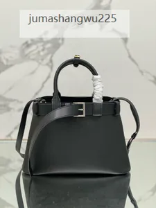 Handbag de designer de luxo de alta qualidade 10A bolsa feminina de couro preto dentro e fora do bucket de couro transversal