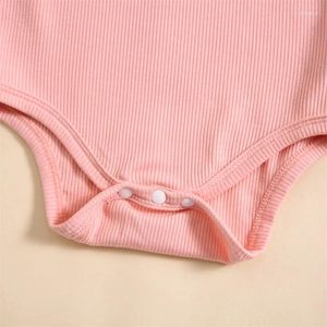 Conjuntos de roupas Shorts meninas de meninas definem macacão de gola de manga curta com roupa elástica de cintura de 2 peças para crianças pequenas