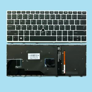 Teclados 830 G5 Us Espanhol Brasileiro Brasileiro Backboard para HP Elitebook 830 G5 836 G5 730 G5 735 G5 735 G6 Laptop com quadro de ponto SP BR