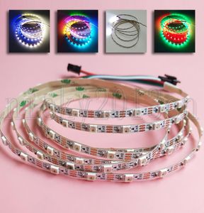 5V WS2812B 3535 RGB LED PIXEL FLEXIBLE RIT LIGHT TAPE 2M 120LEDS Individuella adresserbara smala 4mm bredd Magiska fullfärgsförändring2113772