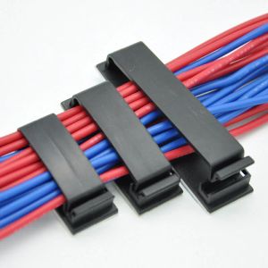 10st kabelklämma Kabelhållare Cord Management Desk Wire Tie Fixer Adhesive Car Cable Organizer Clips Cable Winder Drop