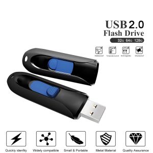 USB Flash Drive 32 GB USB Memory Stick 128 GB Waterproof Pen Drive 64 GB U DISK KEY USB 128 GB Bärbar Flash USB