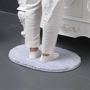 Long Velvet Bathroom Rug Soft Carpet for Room Washroom Doormat Microfiber Soft Floor Mat Livingroom Carpet Bedroom Rug