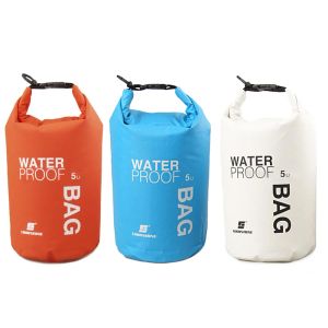 5L Foldable PVC Waterproof Dry Bags Sack Swimming Kayaking Rafting Fishing Boating Bucket Bag River Trekking Bags