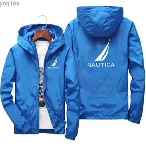 Jackets masculinos Navegação ao ar livre Jaqueta de marca Trench Mens Caminhada a água impermeabilizada com capuz de casaco de moto à prova d'água coreana Setl2404