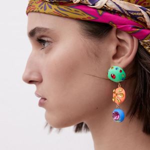 Dangle Earrings Vedawas Trend Korean Cute Polymer Clay For Women Bohemain Romantic Multicolored Geometric Drop Holiday Jewelry