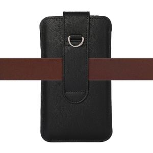 Capa de Telefone De Couro Com Chaveiro、Sacos de Cintura、Clipe Para Cinto、Bolsa Para iPhone、Samsung Galaxy、Huawei、Xiaomi Redmi、5.2 