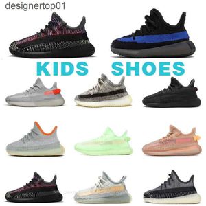 TD Designer Kids Yeezey Shoes Kw Girl che corre abbagliante Blue Light Toddler Kim Trainer Boy Sneakers Childre