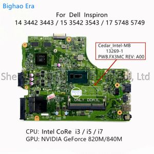 Płyta główna dla Dell Inspiron 3542 3443 3543 5748 5749 Laptop płyta główna z Intel i3 i5 i7 CPU GT820M/840M GPU 132691 FX3MC CN CN