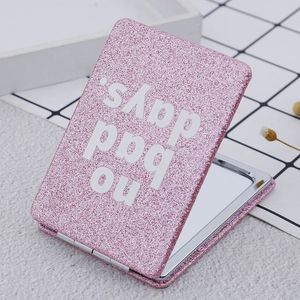 DA67 ! Mini Mirror square Shape Girl Double Sides Portable Pocket Makeup Cosmetics Compact Mirrors 240409