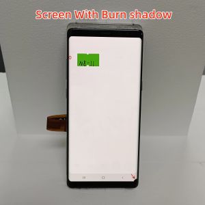 Para AMOLED Note8, exibição com quadro para Samsung Galaxy Note 8 N950 N950U SM-N950F/DS LCD Touch Screen Digitizer