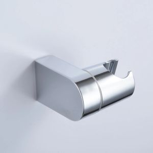 Hand Shower Head Holder Universal Adjustable Full Plating Shower Rail Head Holder Bathroom Bracket Stable Rotation