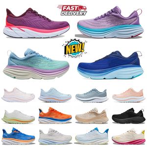 hok Men women running shoes hokah triple black white blue fog orange pear mint pink Clifton 9 Bondi 8 fashion mens trainers hokka womens outdoor designer sneakers