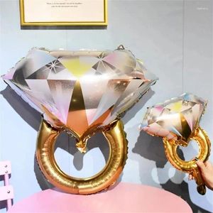 Dekoracja imprezy diamentowy pierścionek balon folia helu balony walentynkowe dekoracje ślubne