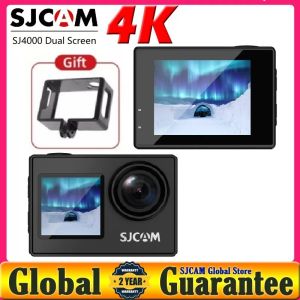 Telecamere SJCAM 4K Action Camera SJ4000 Dual Screen 4K 30pfs 4x Zoom WiFi MOTORCYCLE Casco Bicial Moto