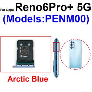 SIM -kortfack för Oppo Reno 6 6 Pro 6 Pro Plus 5G Sim Card Socket Card Reader Holder Slot Reserve Parts
