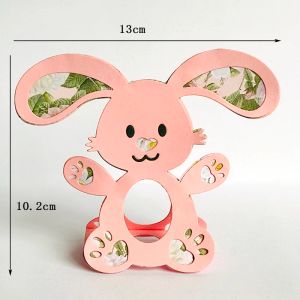 Dzieciak Chick Bunny Easter Egg Uchwyt matrycy DIY Scrapbooking Rabbit Egg Box Die Expossed Decor Szablon Die For Paper Cards Zdjęcie