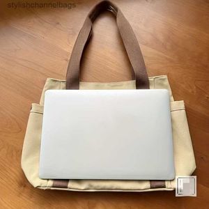 Other Bags Shoulder Bags Large Capacity Canvas Tote Bag Multi Pockets Shoulder Bag Portable Handbag For School Work Travel Shopping