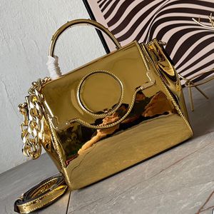 Патентная кожаная сумка для сумки роскошная сумка дизайнерская сумка для плеча мешка крокодила с печеночной кожаной кожа