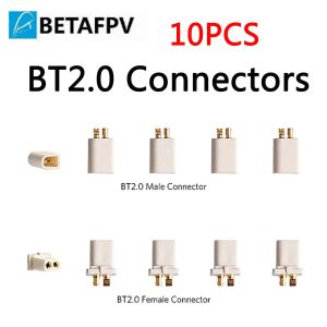 10pcs Betafpv BT2.0 Conjunto de conectores de banana masculino 1.0 para o conector BT2.0 FPV 1S Whoop Drone