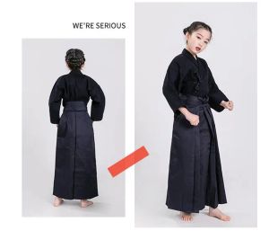 Новый подросток японский kendo uniforms Boys Martial Arts одежда девочки девочки Kendo aikido Hapkido Arts Kids Keikogi и Hakama костюм