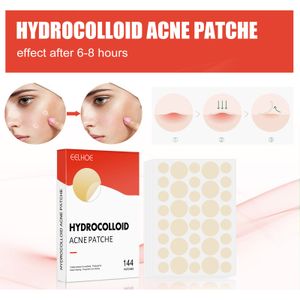 144pcs Hydrocolloid -Akne -Flecken unsichtbare Entfernung Pickel Punktflecken Markierungen Concealer Reparatur Aufkleber Frauen erstellen Accessoires