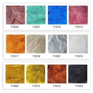 Synthetic Fibers Ice Dubbing Fly Tying Material Ice Wing Scud Dub for Salterwater Trout Lure Making Minnow Nymph