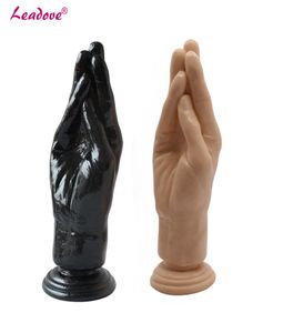 Cheap New 215cm 846 inchs Dildo Arm Fisting Hand Shape Anal Masturbation Butt Plug Big Fist Dildo Sex Toys for Women Gay Y181102832717