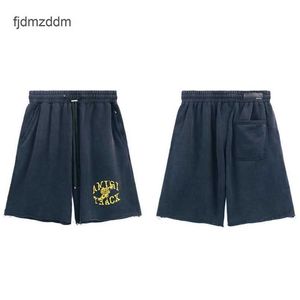 Men's Designer Casual Shorts Trendy Am1r1 Street Washed Old Flying Shoes with Embroidered Letters for Men and Womens