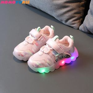 Sneakers barn sportskor med lätta mode barn sneakers flickor andningsbara löpskor pojkar led barn casual nonslip sportsko