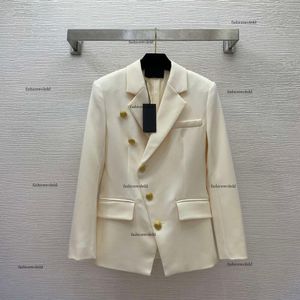 Abito di marca Donne abiti da donna designer per la cena di moda da donna parte formale in lana di seta a maniche lunghe in seta blazer late