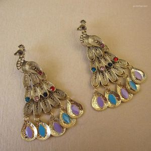 Dangle Earrings KPOP VINTAGE PUNK PEACOCK BOHEMIAN CONRING/WOMIN