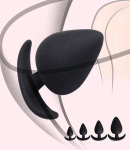 4size Silicone Big Butt Plug Anal Sexy Toys for Adults Game Men Woman Unisisexy Underwear