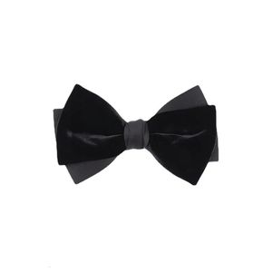 Upscale wedding Wedding groomsman wine red velvet bow tie Mens suit shirt black bow240409