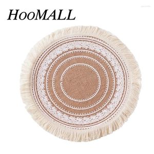 Masa Paspasları Hoomall Textil Placemat püsküllü Mat Mat Yemek Mutfak İç Mekan Dış Mekan