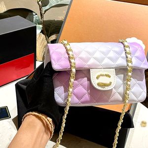 Fashion Designer bag Gradient original single quality original fabric high-end version counter code details perfect white Fumei special bag size 20cm