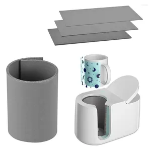 Mugs 3 Pcs Sublimation Tumblers Wrap Compatible With Cricut Mug Press Bundle Accessories For Blanks