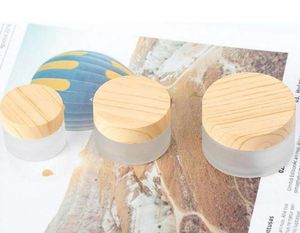 Fashion cosmetic jar 5g 10g 15g 30g 50g 100g Packing Bottles cream empty makeup creams can be filled container bamboo wood partter7594457