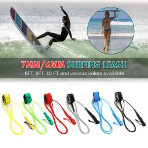 6ft Hoge Kwaliteit Paddle Leash Surf Surf Leash Surf Board Leash Glad Steel Surfen Surfen è stato percorribile Gladde Stalen Paddle Board Leash