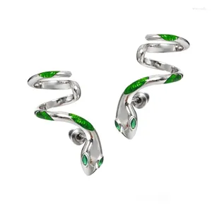 Stud Earrings 1Pair Snake Ear Cuff Pierced Climber Cartilage Earring