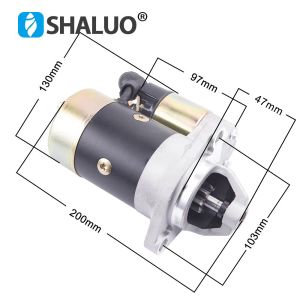 QD124A 12V 1.2KW Diesel Generator Starter Motor QD114A Copper Made Engine Motor Electric fast start genset Parts QD124FS