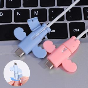 Angel Type Cable Protector Type C Charger Universal Data Protector Cable Winder Organizer Holder For iOS Android iPhone Samsung