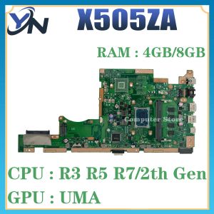 Płyta główna dla płyty głównej dla ASUS x505ZA X505Z F505Z K505Z A505Z RX505Z Laptop płyta główna R3 R5 R7 UMA RAM4GB/8GB 100% test OK OK