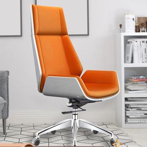 Комфорт роскошный офисный стул кожаная поддержка поясничная эргономическая дизайн современный стулья руководитель Sandalee Armrest Furniture