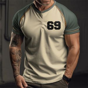 여름 남자 티셔츠 미국 빈티지 프린트 홀리데이 탑 루트 66 레이싱 탑 캐주얼 O 목 셔츠 느슨한 남성하라 주쿠 티셔츠